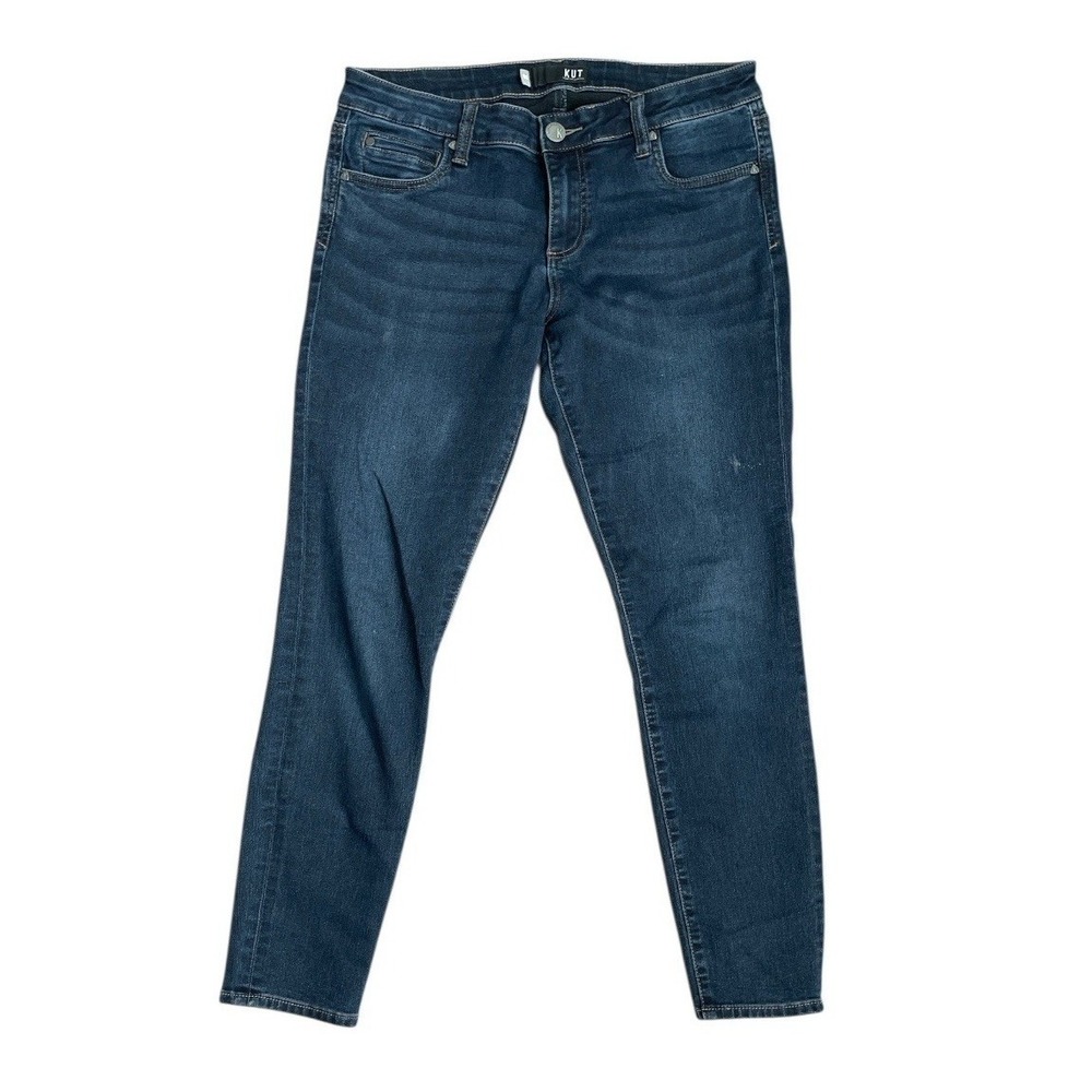 KUT from the Kloth Jeans Womens 8S Toothpick Skinny Blue Stretch Denim EUC